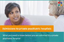 Admissions to private psychiatric hospitals
